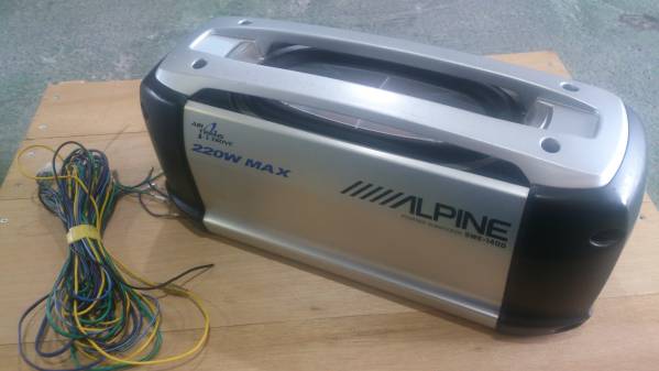 アルパイン SWE-1400 ウーハー アンプ内蔵