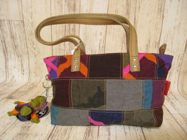 新品タグ付★キプリング パッチワークミニトートバッグ★Kipling