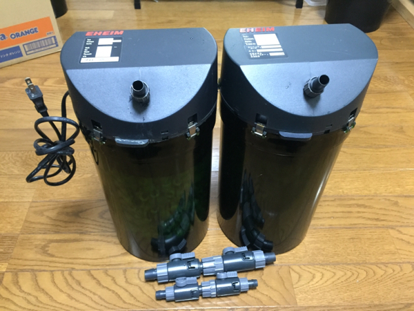 エーハイム2217本体サブフィルターダブルタップセットろ材付き