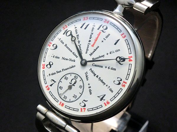 希少 1930年 オメガ/omega アンティーク腕時計 ワールドタイム
