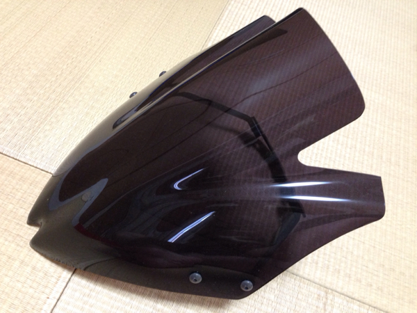 Z750 07～ puig製 ボルトオン メーターバイザー スモーク色