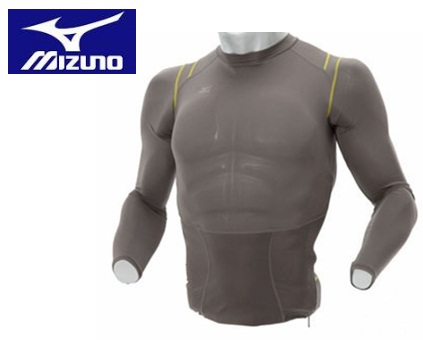 ミズノ バイオギア ハイネック 長袖シャツM 姿勢ナビ c定価10290
