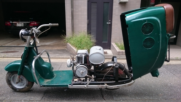 1952年 富士 ラビット S48-1型 16,353km 三鷹工場製(オートバイ車体
