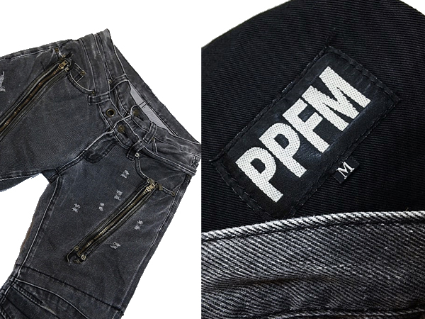 ppfm archive y2k gimmick denim PPFM 90s M ギミック y2k ダメージ 
