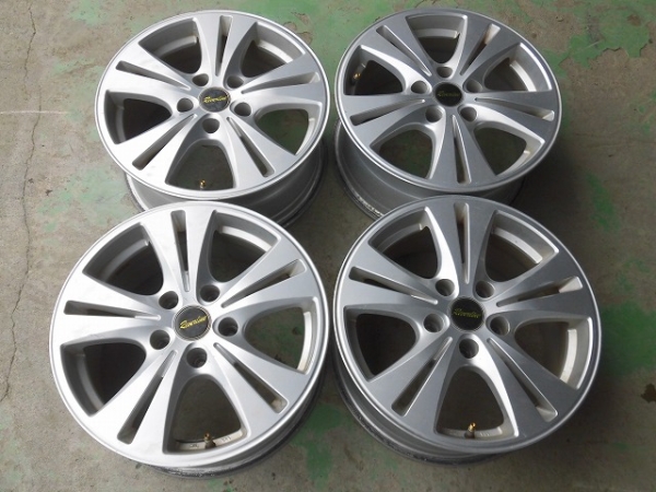 RIVERLINE　5本スポーク 16×7J+38 PCD114.3 5穴 4本