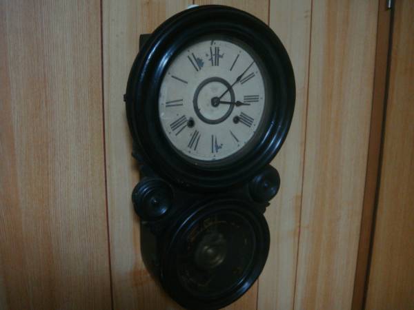 【振り子時計／送料込】★イングラハム　骨董　だるま時計★中古