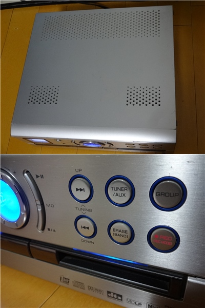 シャープ 1bit SACD DVD MD ステレオコンポ本体 SD-VH90-S mp3(DVD 