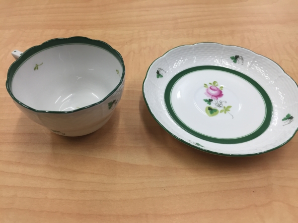 ★西洋陶器 HEREND HVNGARY ヘレンド カップ＆ソーサ　E91★