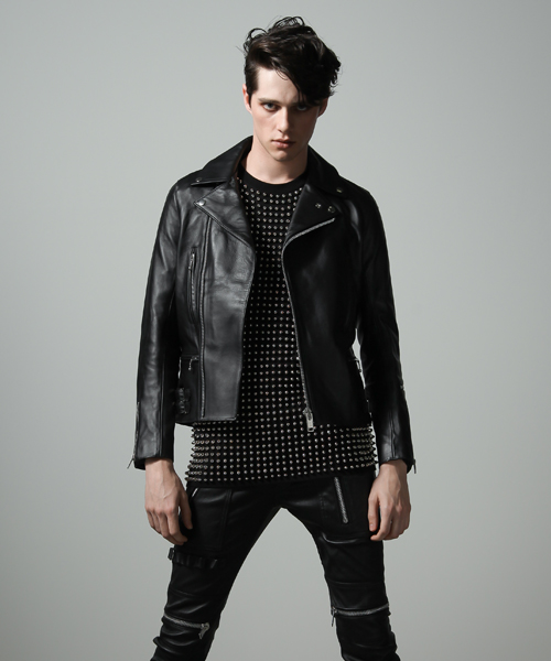 99％IS- 2014AW ダブルレザーライダースジャケット