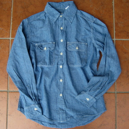 人気＆定番商品！カムコ（ＵＳＡ）シャンブレーワークシャツ！Ｓ