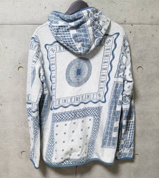 UVERworld TAKUYA∞ 着用 レミレリーフ バンダナ柄 パーカー/T89(M  