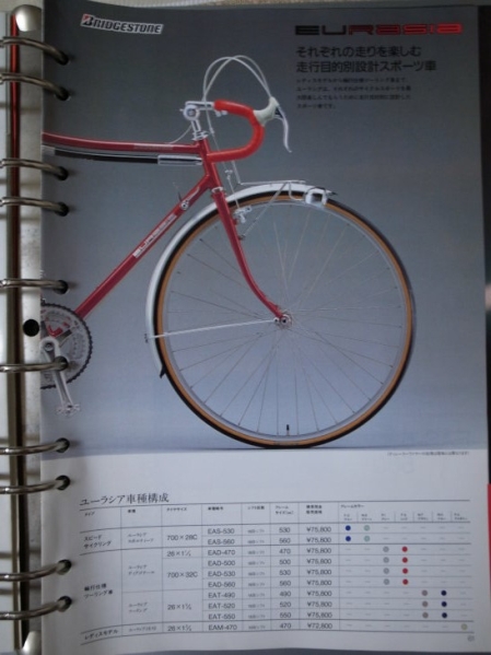 店舗用 ブリヂストン 自転車 1988年 総合カタログ レイダック 