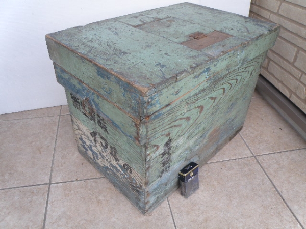 a51 古い アイスキャンデー 木箱/昭和レトロ ボテ箱 駄菓子屋(看板