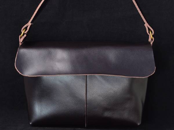 ハンドメイド本革鞄ヌメ革Camilloレザーショルダーバッグ7542