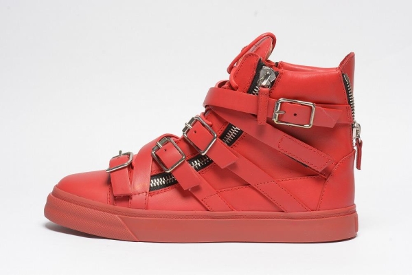 227322 GIUSEPPE ZANOTTI レザー ハイカット スニーカー 42.5 靴 