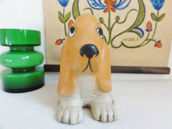 北欧 Gustavsberg/Lisa Larson/リサ・ラーソン/バセットハウンド