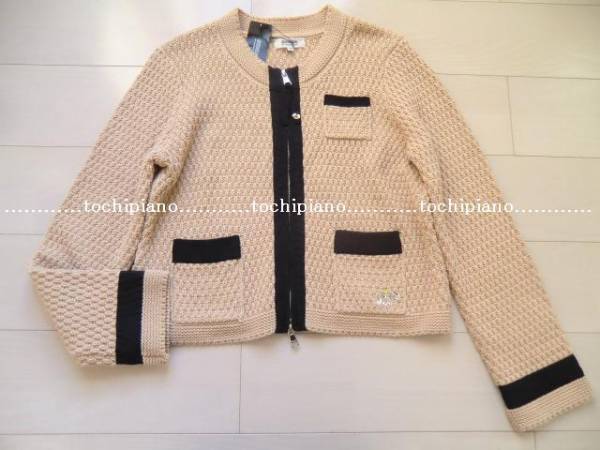 ソニアリキエル大きいサイズ４４●春コットンニットジャケットbe