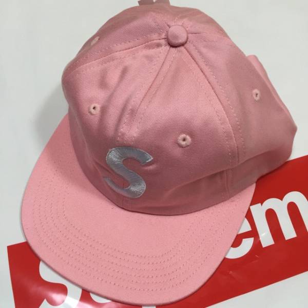 15SS Supreme S Logo 6-panel CAP Pink ピンク 希少 新品 ブランド別