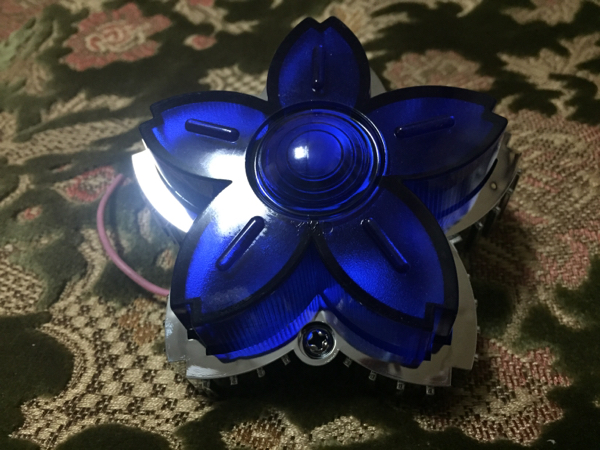 サクラマーカー　瑠璃色　2個セット　桜マーカー　デコトラ　当時物　レア　レトロ 当時物希少桜マーカーランプ瑠璃色レトロデコトラ(マーカー)｜売買され