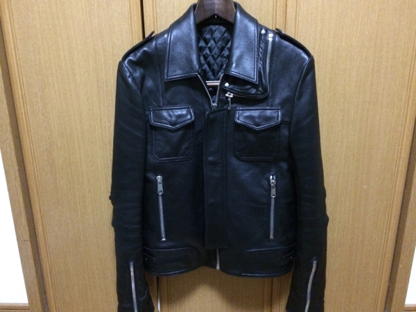 stud homme] Lzipレザージャケット Diorhomme サンローランパリ