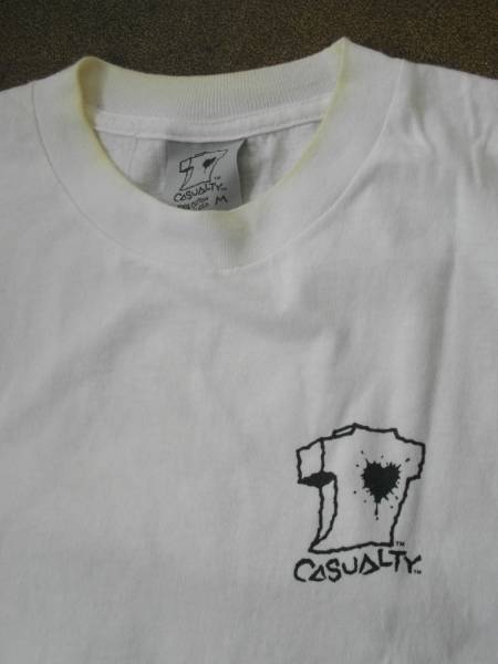 CASUALTY ZORLAC PUSHEADTシャツ 白1☆ゾーラック パスヘッド(ウエア 