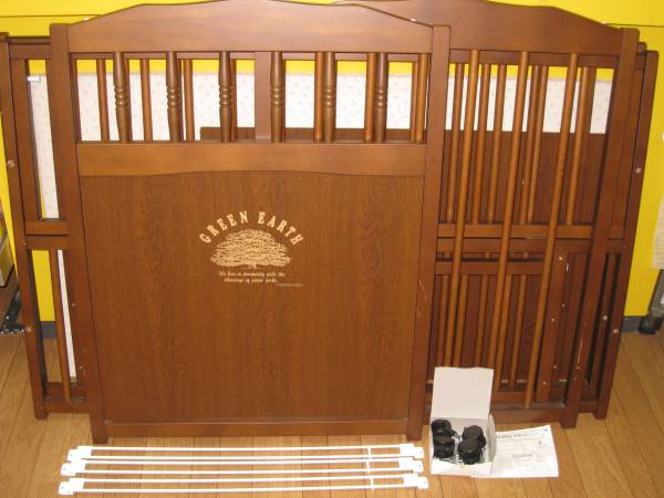 ☆綺麗な木目♪☆キンタロー ベビーベッド