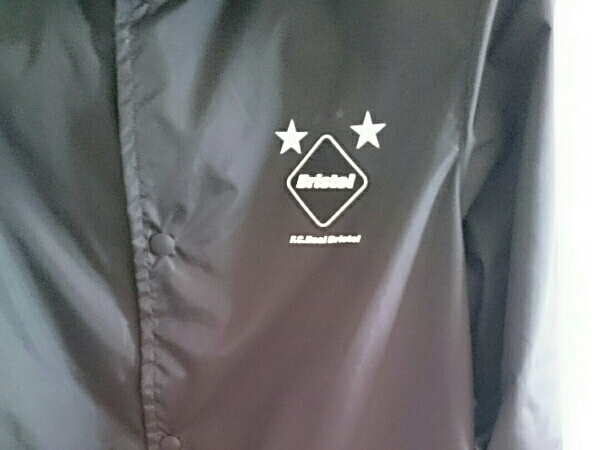 長瀬着 FCRB 14aw coaches コーチ ジャケット 黒 S 美品