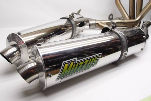 MUZZYS 2本出しマフラー1400GTR 4-2-2 フルエキ(マフラー本体（社外