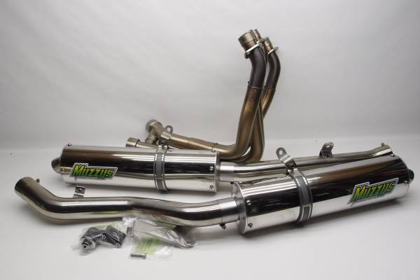 MUZZYS 2本出しマフラー1400GTR 4-2-2 フルエキ(マフラー本体（社外