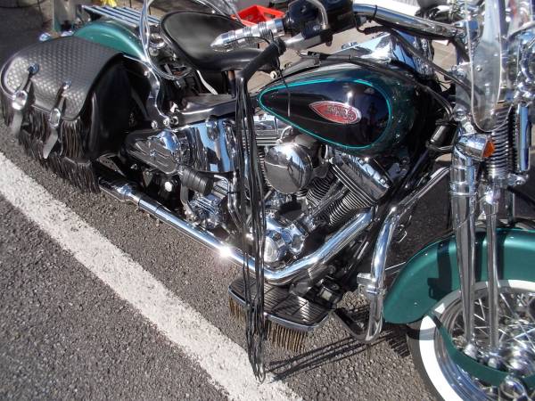 ★ハーレー　クラッチレバー、ブレーキレバー皮製ロングフリンジ