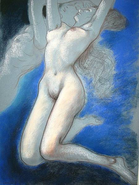 古沢岩美■【裸婦】7■パステル画■iwami furusawa 　古澤岩美■