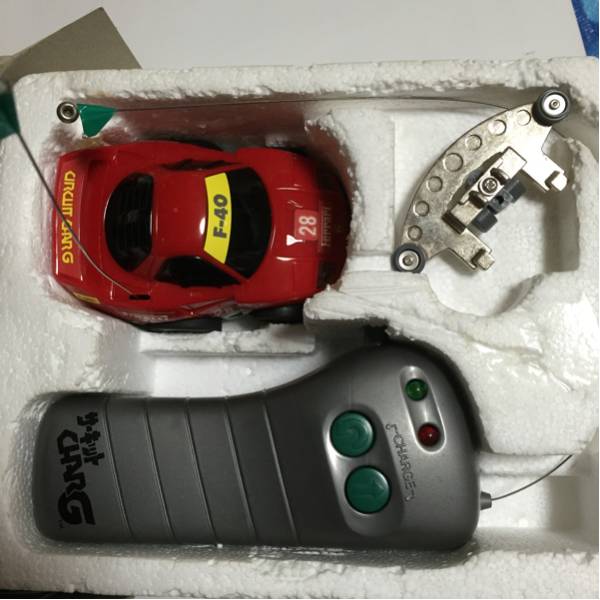 新品未開封  サーキット　CHARG   フェラーリF40タイプ 中古品、TOMY サーキットCHAR Gチャージ フェラーリF40タイプ(乗用車