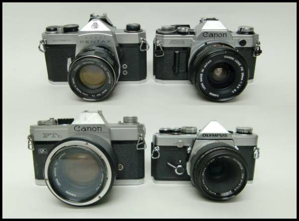 古いカメラ　一眼レフ　Canon・OLYMPUSなど　ジャンク品