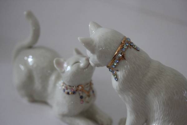 ホワイトハウス御用達 アメリカLenox社 24K Gold キャット。