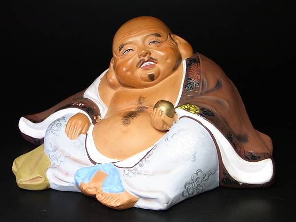 希少「底付き」博多人形！七福神布袋人形(陶磁一般)｜売買された