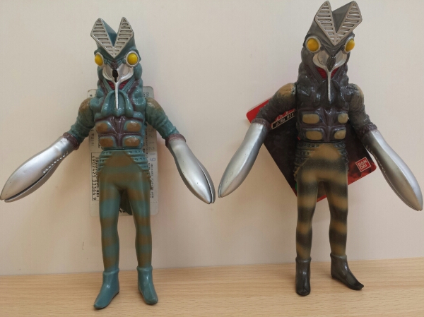 バルタン星人 ソフビ 2体セット 1994 バンダイ