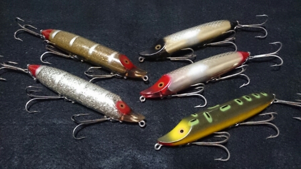 old Heddon☆NO LIPバンプスプーク☆5本セット極美レア(ヘドン