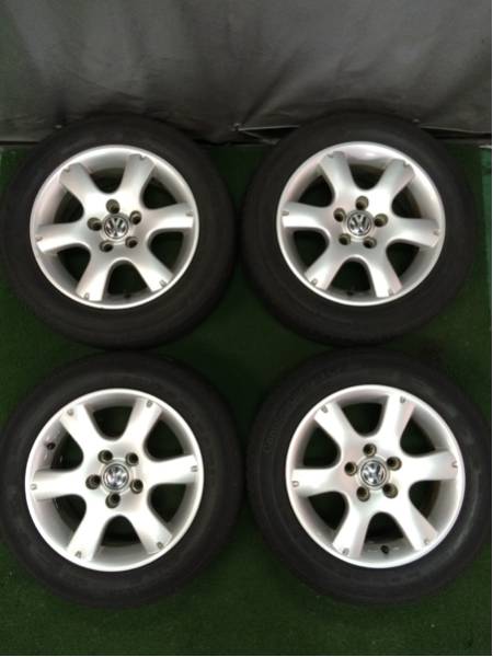 フォルクスワーゲン純正アルミ 14インチ 6J タイヤ付き VW