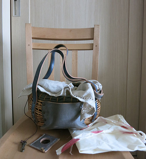 エバゴス ebagos かごバック ブライダルレザー 6.7万*内田彩乃(ミナ  