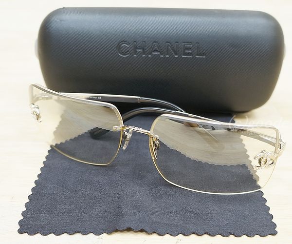 CHANEL シャネル CCココマーク ラインストーン サングラス4092-B