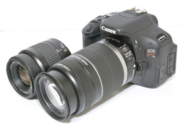 ★美品★CANON キャノン EOS KISS X5 純正超望遠　Wレンズセット