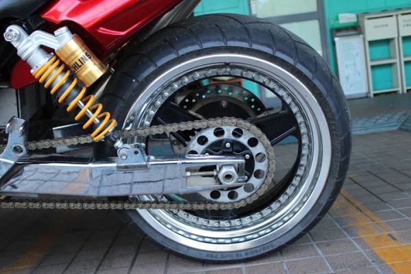X-4 cb1300ロングスイングアーム☆バフ使用☆(ホンダ用)｜売買された