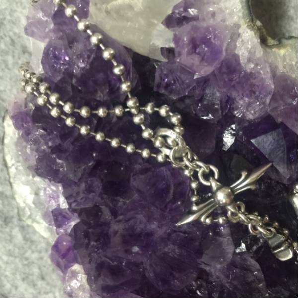 yasu着用 CHROME HEARTS/クロムハーツ ローリークロスネックレス
