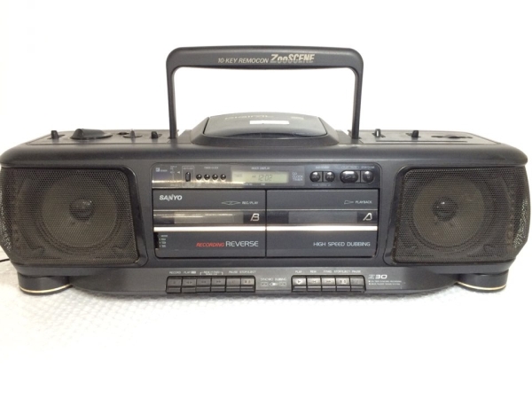 100円 SANYO サンヨー CDラジカセ PH-Z30 ダブルラジカセ(ラジカセ