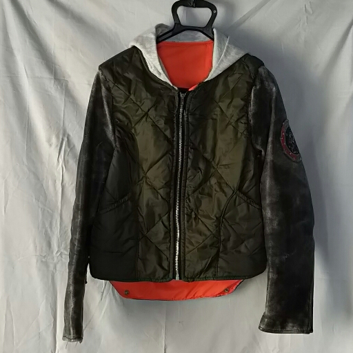 カスタム M65 フライトジャケット 袖レザー スタジャン supreme