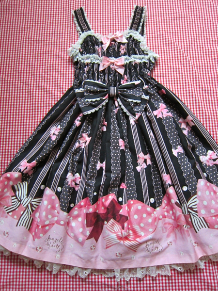 Angelic Pretty☆ジュエルリボンシャーリングJSK(ワンピース)｜売買