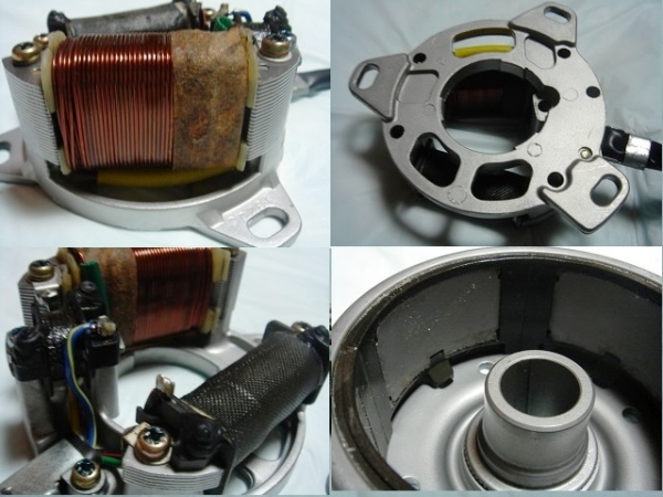 NSR50/NS-1用 前期型ジェネレーター&フライホイールOH品(エンジン本体