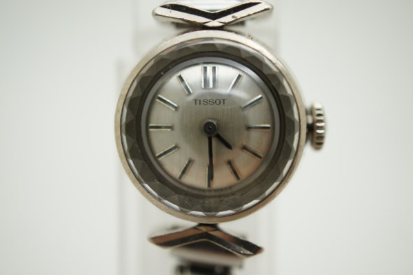 TISSOT・ティソ・レディース・K14WG手巻きカットガラス
