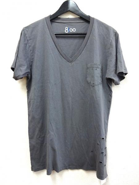 ロンハーマン 8100 Vネック ダメージ ポケット Tシャツ GRY M