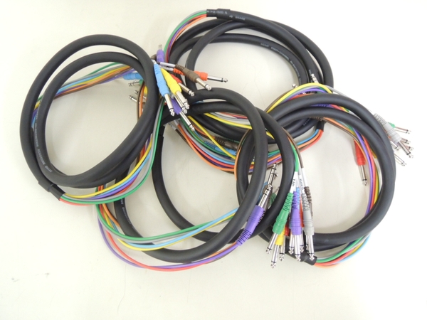中古 HOSA 8ch スネークケーブル 4本セット 2-3メートルN1500976